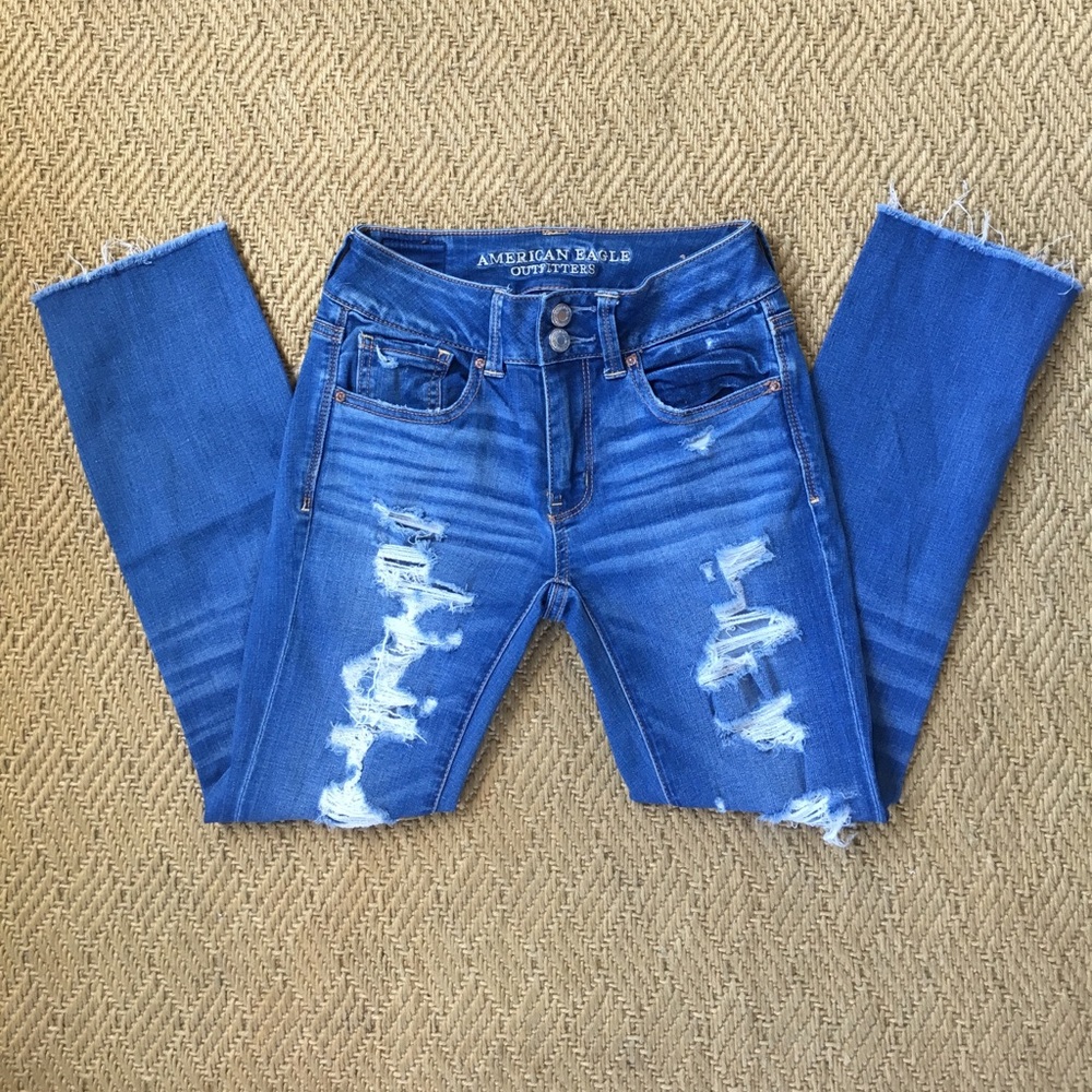 AE Ripped Artist Crop Jeggings